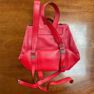 Proenza Schouler Red PS Courier leather backpack Proenza Schouler PS Courier Bag Reference Guide - Spotted  main image 2
